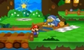 Mario encountering Kamek.