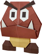 An origami Goomba.