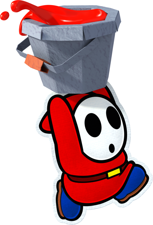 shy guy paper mario sprite