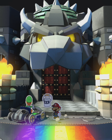 Black Bowser S Castle Paper Mario Wiki Fandom - bowser jump roblox