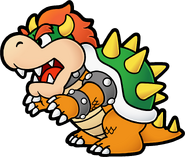 Artwork of Bowser from Paper Mario: Thousand-Year Door.