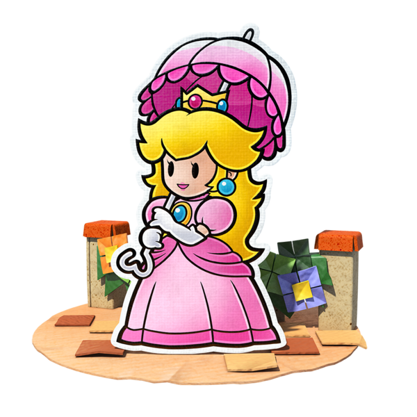 paper princess peach super paper mario