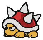 A Spiny from Paper Mario: Color Splash.