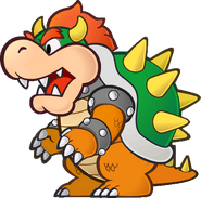 Bowser's sprite from Super Paper Mario