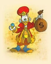 Zio Paperone in Wizard of Mickey: le Leggende Pedute