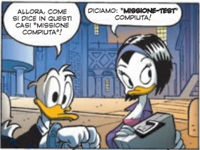 Kay K con DoubleDuck alla fine della sua prima missione test