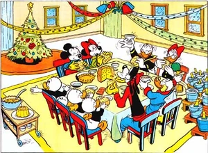 La cena natalizia al termine dell'avventura