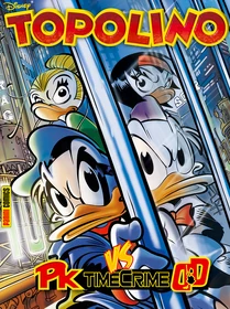 DoubleDuck e Kay K con Pikappa e Lyla Lay nella copertina di Topolino 3153