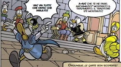 La recita messa in atto da Duckleto sembra smascherare i loschi piani di Re Rockclaudio