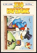 Copertina di Zio Paperone n.104, dedicata alla storia