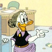Miss Paperett disegnata da Don Rosa in  (1995)