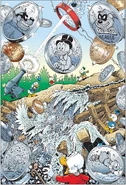 Illustrazione realizzata da Don Rosa per commemorare la storia. Apparsa per la prima volta sulla rivista francese Picsou n. 338 del marzo del 2000