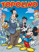 Cover dell'autore dedicata alla storia Topolino e lo zio d'America