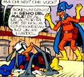 Archi-X dopo che ha catturato Paperinik