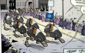 Parata militare a Zerograd, capitale della Gelonia