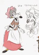 Topolinda disegnata da Stefano Turconi nella parodia L'isola del tesoro