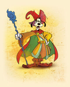 Il mago Pippo nei Wizards of Mickey