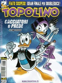 Kay K con DoubleDuck nella copertina di Topolino 2818