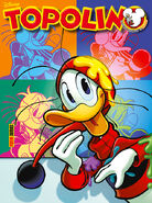 copertina dedicata alla storia Zio Paperone e la factory di Andy Duckhol