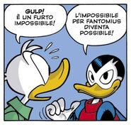 L'incontro tra Paperino e John Quackett, alias Fantomius