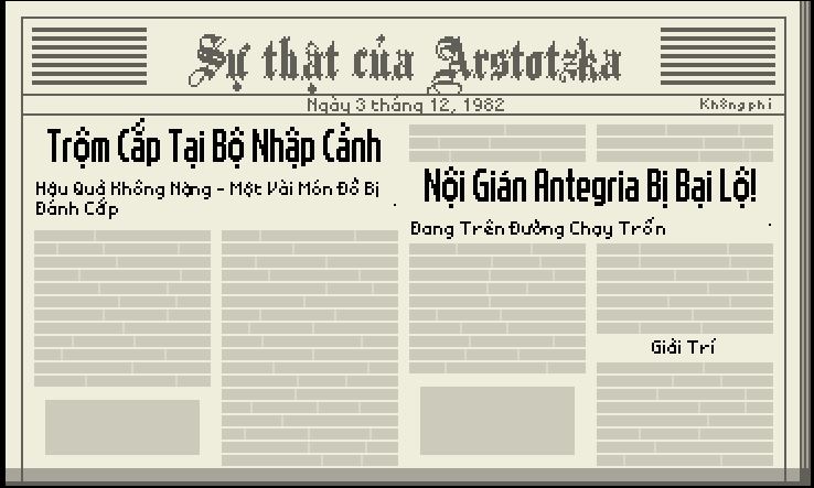 Danh sách tên, Wiki Papers Please Tiếng Việt 