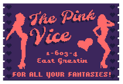 Pink vice card close