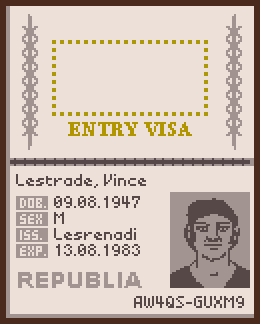 Sergiu Volda, Papers Please Wiki