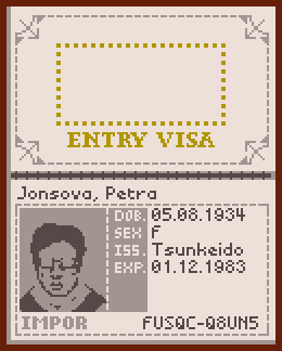 Jorji Costava, Papers Please Wiki