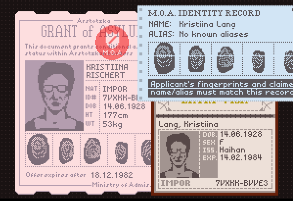 List of names, Papers Please Wiki