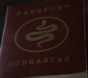 Cobrastan's passport in the .