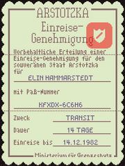 Einreise-Genehmigung