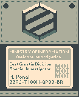 M. Vonel, Papers Please Wiki