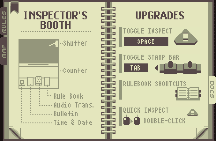 A screenshot from Papers Please showing the interface as the