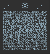 The cipher bearing the names of Mikhail Saratov and Stepheni Graire when read with the decoder.