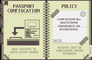 Certificate of Vaccination, Papers Please Wiki