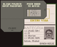 Found a bug in the game that allows me to search and detain people, idk how to feel about the ezic member here : r/papersplease