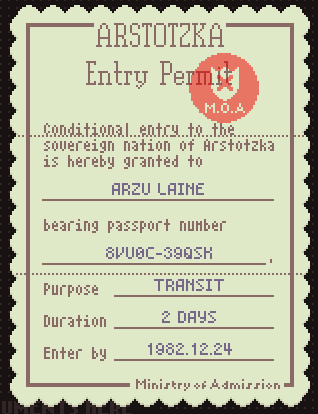 Certificate of Vaccination, Papers Please Wiki