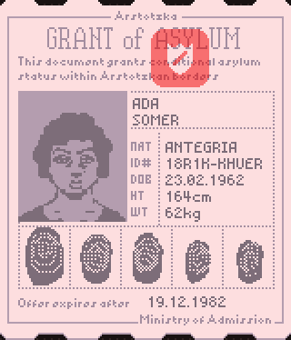 Grant of Asylum, Papers Please Wiki