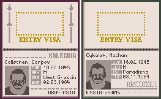 Nathan Cykelek, Papers Please Wiki