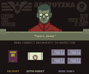 Inspector's booth, Papers Please Wiki