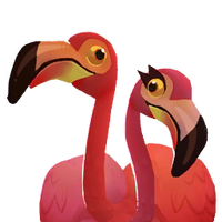 Flamingos Portrait