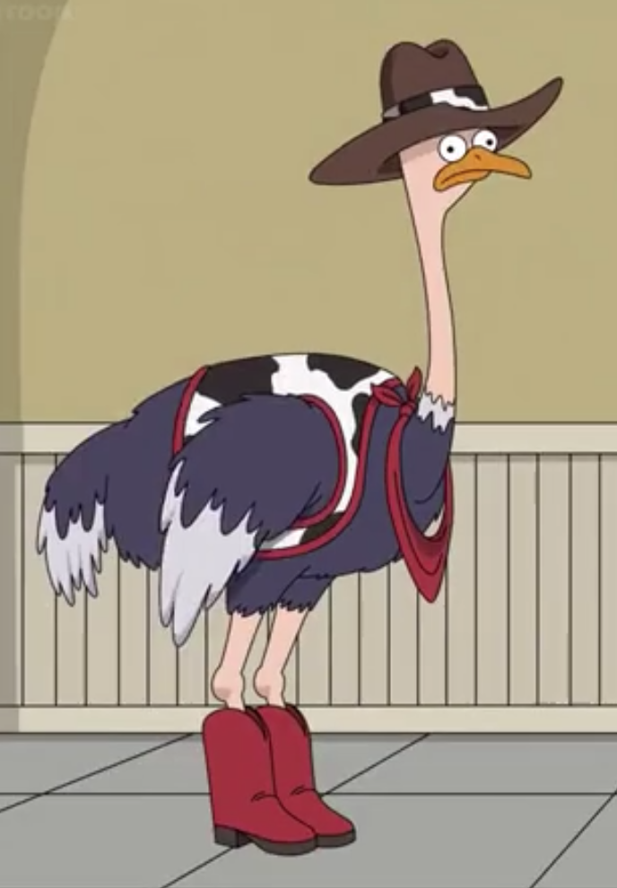 Ostrich cowboy hotsell