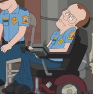 Handi-Cop in police uniform.