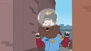 Hobo Cop applies for a role on Farzar in "Sack to the Future".