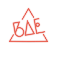 Transparent, glowing edit of BAE's logo