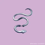 Nayuta's Phantometal, the Ouroboros Pair Earring (Left Ear)