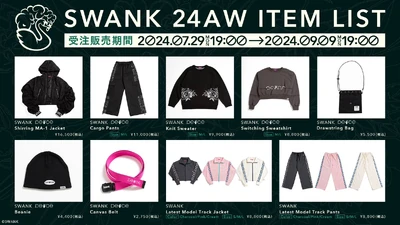 SWANK 24AW Items