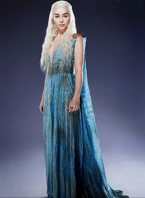 daenerys blue dress season 4 Blue Daenerys Qarth Dress from Game of Thrones