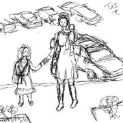 Taz and her kids at church.jpg