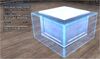 Small white corner counter